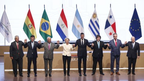 Ceremonia de la firma del acuerdo de asociaci�n entre la Uni�n Europea y Mercosur