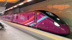 Un tren de la serie 106 (Avril) que ser� utilizado como Avlo (marca de bajo coste de Renfe)
