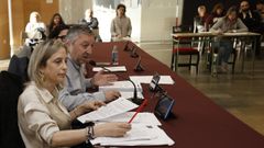 Mar�a Loureiro y Suso Fern�ndez, del PSOE, en un pleno