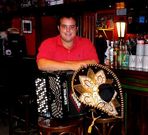 Blanco, uno de los pocos acordeonistas que toca �tex-mex�.