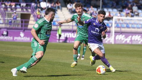 Migue Leal y �lvaro Juan, jugadores del Racing de Ferrol