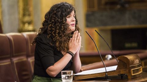 Sofa Fernndez Castan, portavoz de Unidas Podemos en el Congreso