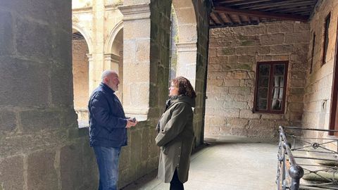 Julio Iglesias y Mara Rivas en el monasterio de Santa Catalina, en Ares