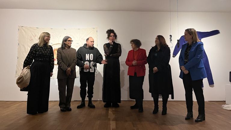 Inauguraci�n de la exposici�n de Sergio Marey en la Fundaci�n Granell