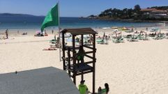 Socorristas en Silgar, Sanxenxo, en una imagen de archivo