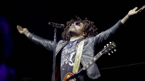 Concierto de Lenny Kravitz, en el 2018, en el Monte do Gozo