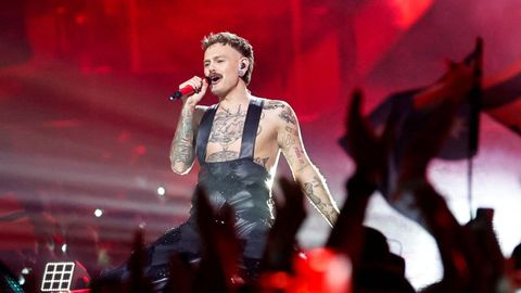 El cantante de Noruega, Jonas Lovv, interpreta la canci�n �Ya Ya Ya�.