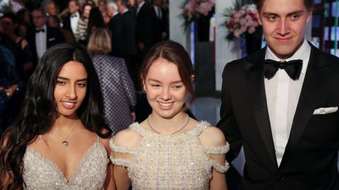 En el centro, la princesa Alexandra de Hanover, junto a Ben-Sylvester Strautmann