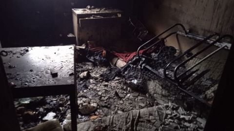 Extinguido el incendio en un edificio de Gij�n
