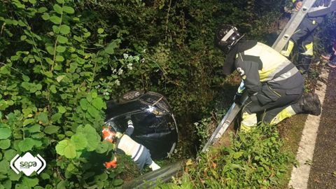 Accidente de tr�fico en Amieva