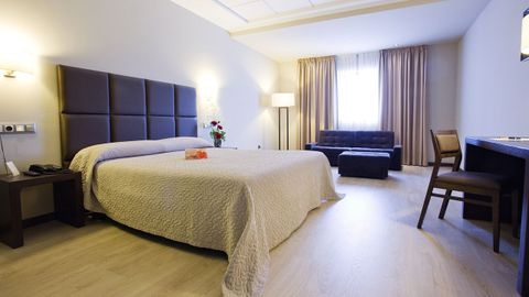 Una de las habitaciones del hotel Torre de Núñez