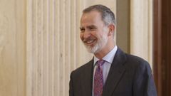 El rey Felipe VI, en un acto, este viernes.