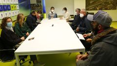 Reuni�n en el Concello de Pontevedra con vecinos, comerciantes y hosteleros afectados por el �botell�n�