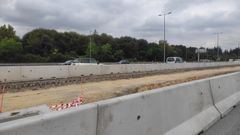 Obras del tercer carril de la Y