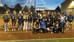 Foto de familia de los ganadores en el torneo disputado en las instalaciones de O Palomar