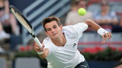 Rafa J�dar, durante el encuentro con el italiano Lorenzo Musetti