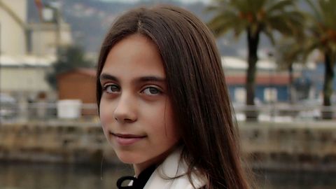 Madrina infantil de la Rondalla Sonidos del Alba: Daniela L�pez Cabanas.