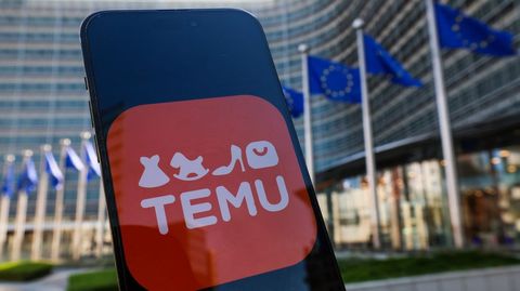 Logo de la plataforma de ventas Temu