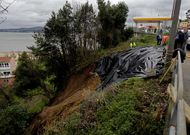 El talud se desprendi� en enero del a�o pasado.
