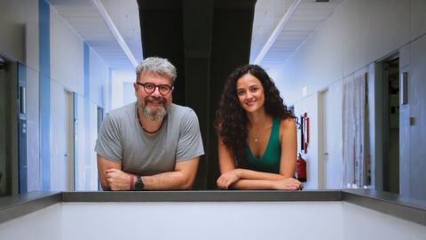 Giuseppe Battaglia y B�rbara Borges Fernandes, en el IBEC