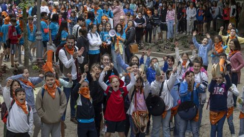 Imaxe da carreira escolar pola lingua do ano 2023