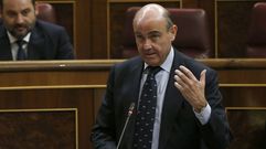 Luis de Guindos, en el Congreso de los Diputados