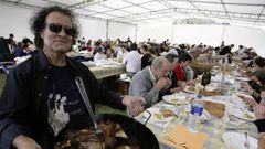 Moncho Neira, en el 2007, en la Festa do Emigrante de Pol, su concello natal