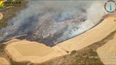Incendio en Or�s (Zaragoza).