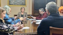 Paula Alvarellos, presidindo a Xunta de Goberno Local de Lugo