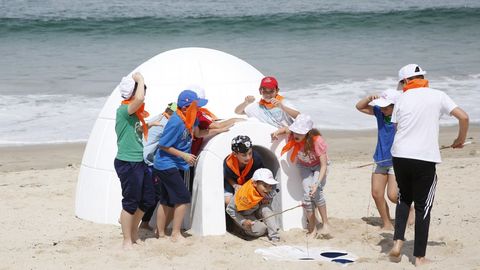 Celebracin en pasadas ediciones del Da Mundial del Medio Ambiente en la playa de Samil