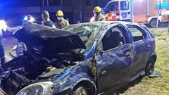 El accidente se produjo en la carretera N-640 en Godos, en Caldas