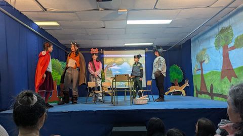 Todos los escolares tuvieron su papel en la cita