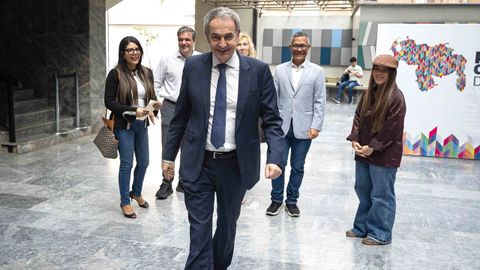 El expresidente Jos&eacute; Luis Rodr&iacute;guez Zapatero, durante un evento en el que particip&oacute; en Venezuela