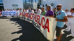 Foto de archivo para reclamar el laboratorio en el Cunqueiro