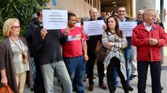 Concentraci�n por la familia que tiene un juicio por desahucio