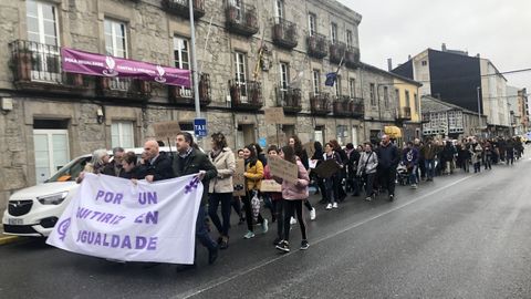 Manifestaci�n por las calles de Guitiriz