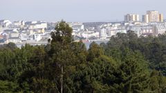 Vista parcial del centro urbano de Foz