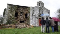 La fachada del Palacio de Diomondi presentaba este aspecto al d�a siguiente del derrumbe, el 30 de diciembre del 2010