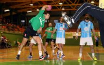 Brais, en un lanzamiento en el choque disputado en noviembre entre el Xiria y el Seis do Nadal. 