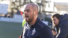 Dani Snchez, el entrenador del Club do Mar, en otro partido de esta temporada.