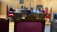 El acusado, durante el juicio en Ourense