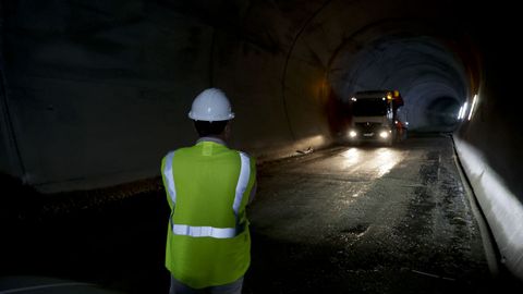 Obras de los tneles del tren al puerto exterior