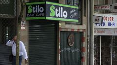 El bar Stilo estaba cerrado en la ma�ana del s�bado