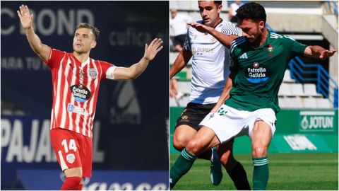 Gallar y Bernal son dos de las figuras clave del derbi entre el CD Lugo y el Racing.