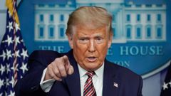 Donald Trump, en una rueda de prensa en la Casa Blanca