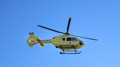 Helicptero del 061 con base en Hospital Clnico de Santiago