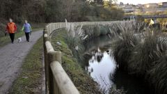 Imagen de archivo del paseo fluvial de A Barcala