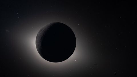 La Luna, eclipsando totalmente al Sol