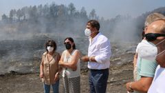 Besteiro, en su visita al vertedero de inertes de A Ra.