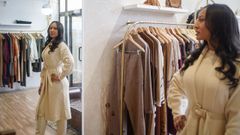 Charlene en su tienda de moda brasilea en Ourense